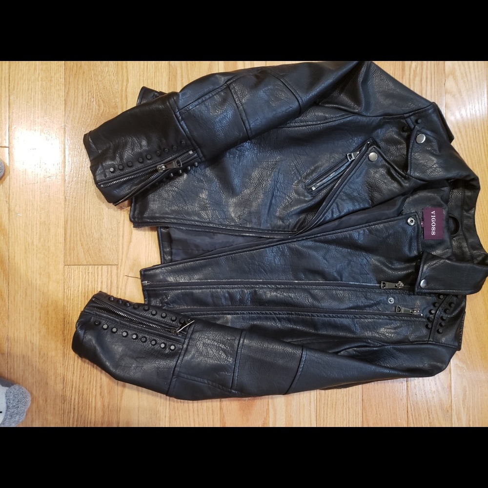 Girls Large Biker Jacket